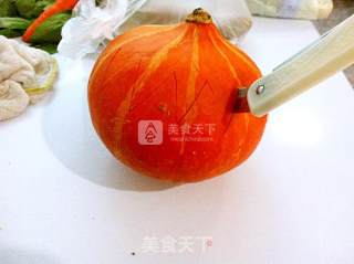 Pumpkin Cup Glutinous Rice recipe