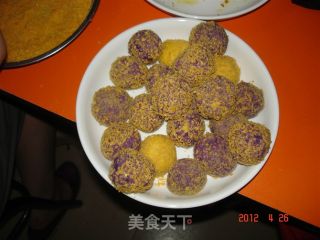 Purple Sweet Potato Pumpkin Ball recipe