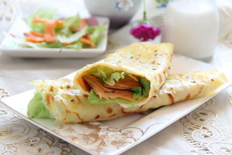 Salmon Multigrain Pancakes recipe