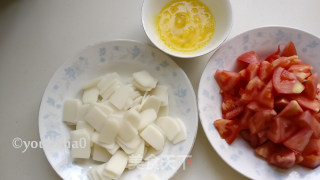 #锅菜#tomato Egg Rice Cake Soup recipe