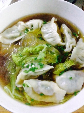 Boiled Dumplings with Cabbage Vermicelli recipe
