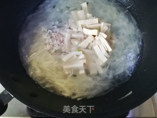 Tofu Soup with Shrimp Skin and Radish recipe