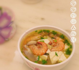 Shrimp Tofu Soup recipe