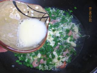 Shrimp, Leek and Egg Soup recipe