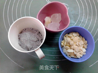 #御寒美食#black Rice Almond Dew recipe