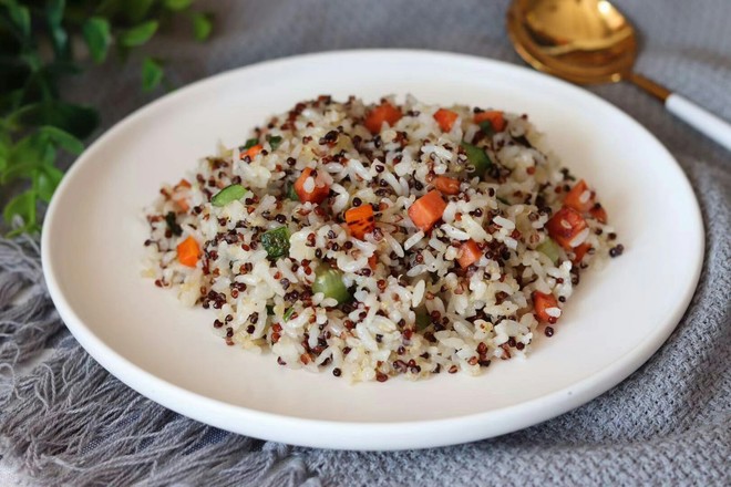 Three Color Quinoa Fried Rice recipe