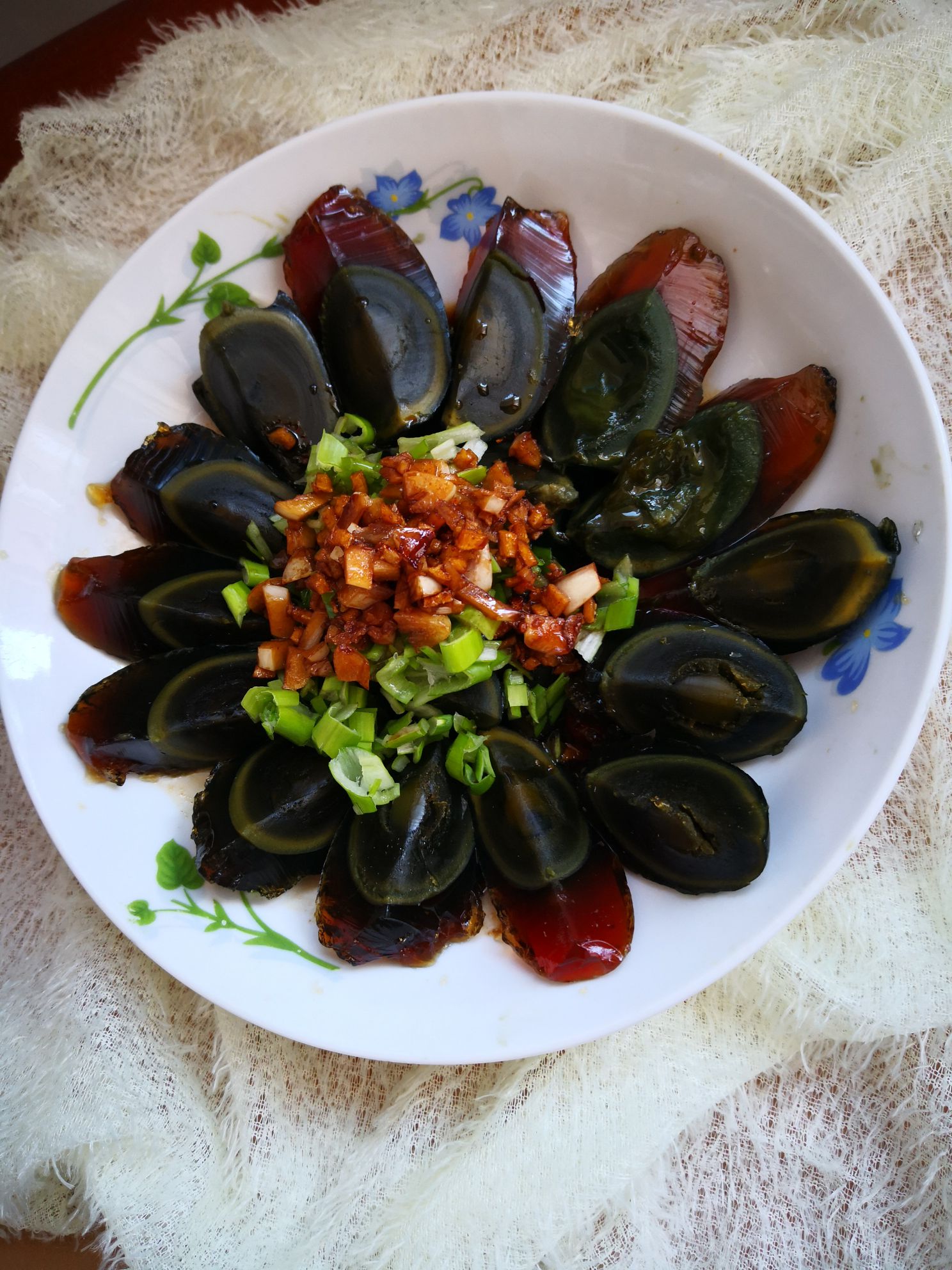 Songhua Eggs with Sauce recipe