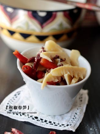 Pickled Pepper Spring Bamboo Shoots recipe