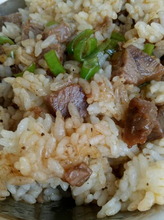 Fried Rice with Black Pepper Diced Pork