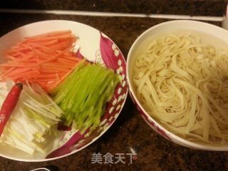 Simple Vegetable Dish--【colorful Scallion and Oily Bean Curd】 recipe