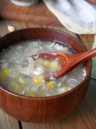 Egg Tremella Corn Soup recipe