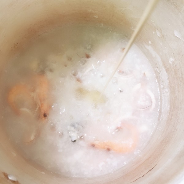 Seafood Porridge with Fresh Eyebrows recipe