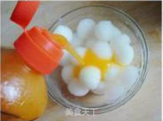 Iced Winter Melon Balls with Orange Juice recipe