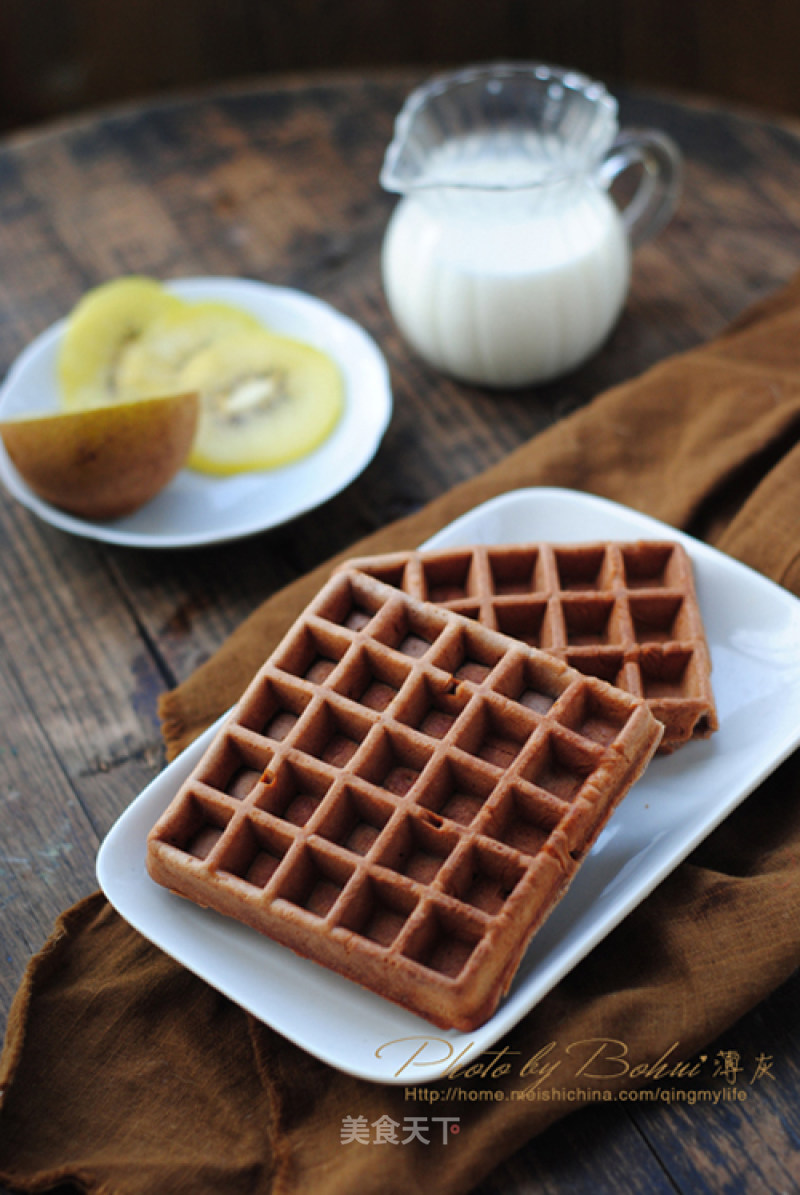 【cocoa Waffles】——small Snacks that Can be Homemade without An Oven recipe