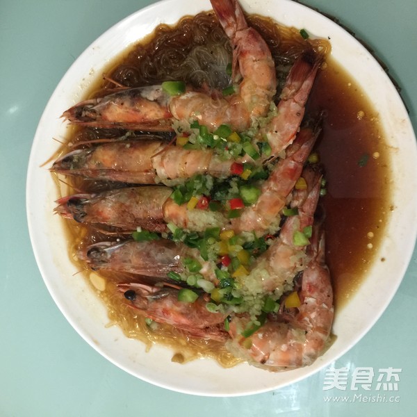 Steamed Prawns with Garlic Vermicelli recipe