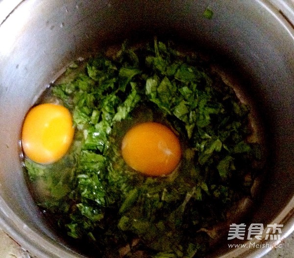 Celery and Bean Sprout Egg Pancake recipe