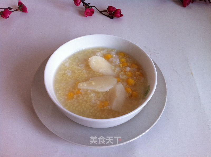 Yam Corn Millet Porridge recipe