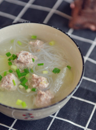 Winter Melon Meatball Soup recipe