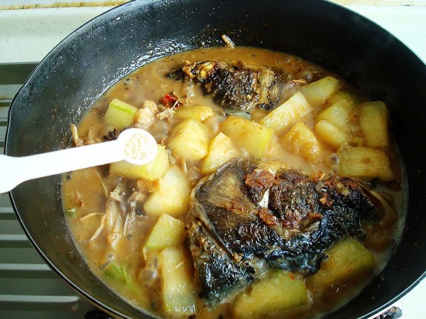 Fish Head Stewed Winter Melon recipe