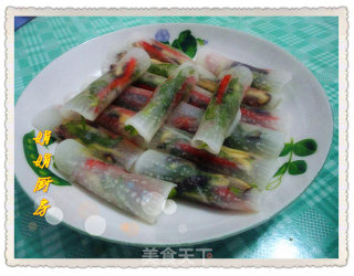 Slimming Dishes-vegetarian Crystal Carrot Roll recipe