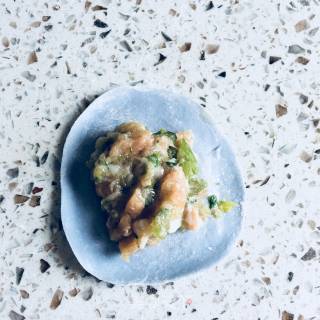 Butterfly Pea Flower and Celery Dumplings recipe