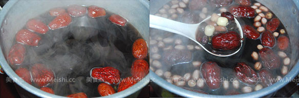 Black Rice, Red Dates and Mixed Beans Porridge recipe