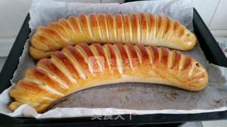 Raspberry Caterpillar Bread recipe