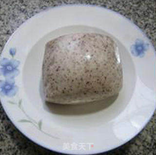 Fried Egg with Black Rice Buns recipe