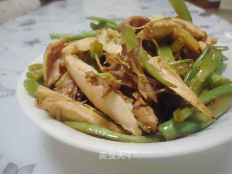 Fried Chicken with Beans recipe