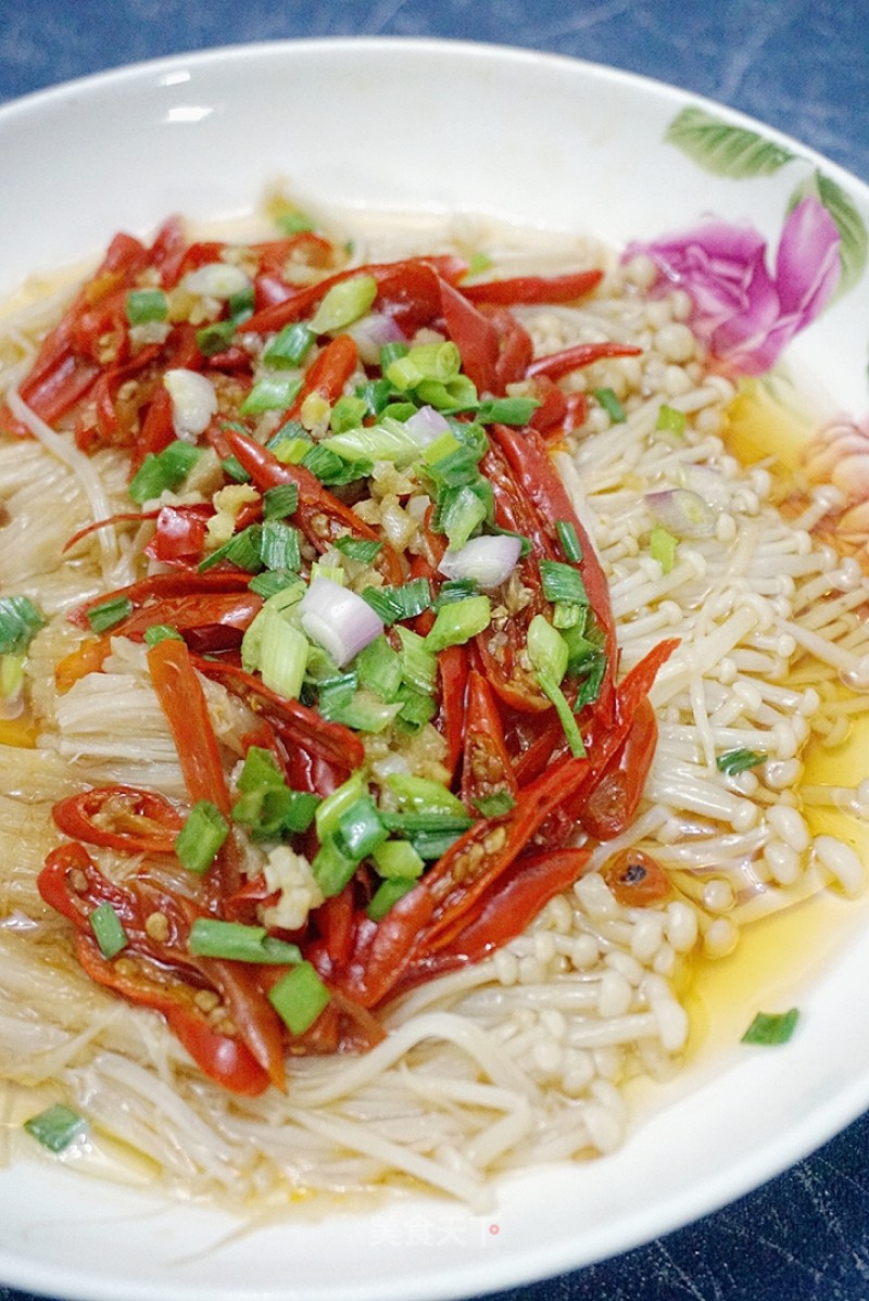 Chopped Pepper Enoki Mushroom recipe