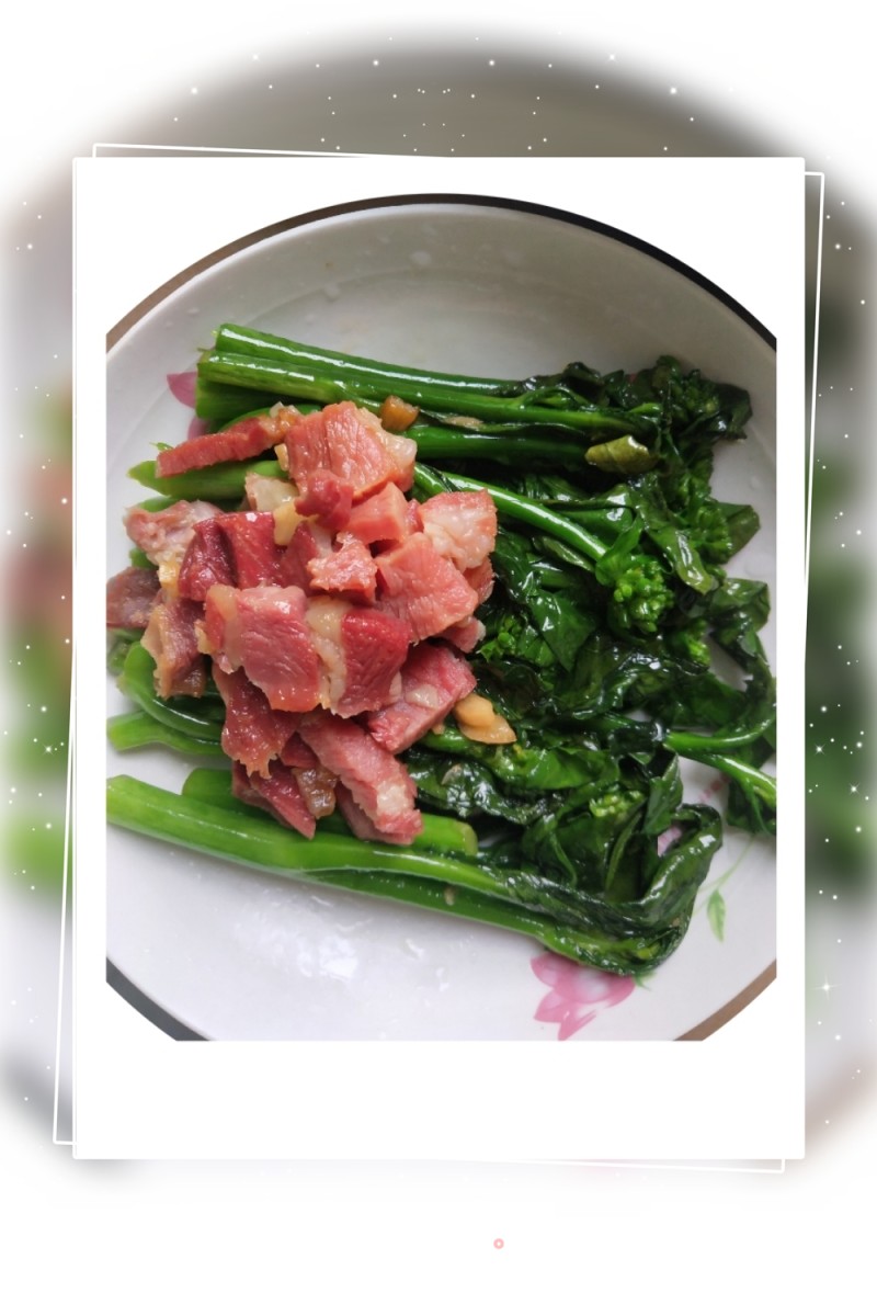 Stir-fried Kale with Ham recipe