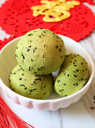 Matcha Sesame Mochi. Olive Oil Version