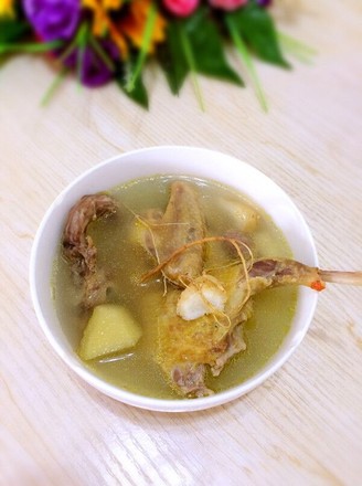 Pigeon Soup with Fresh Ginseng recipe