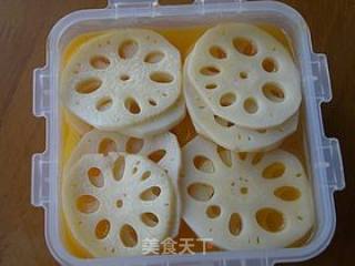 Orange Juice Lotus Root Slices recipe