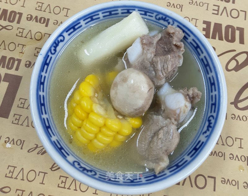 Pork Ribs and Yam Corn Soup recipe