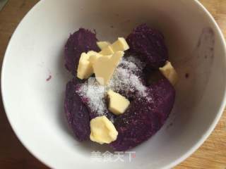 Purple Sweet Potato Toast recipe