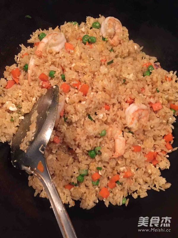 Fried Rice with Shrimp Sauce recipe