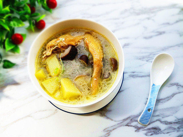 Potato and Mushroom Chicken Soup recipe