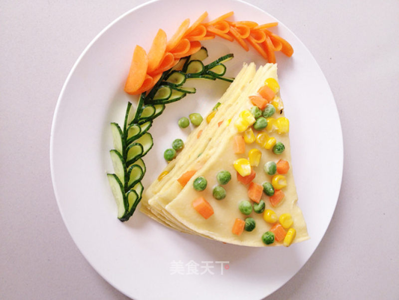 Green Bean Corn Carrot Quiche recipe