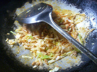 Stir-fried Soba with Pork Belly and Cabbage recipe