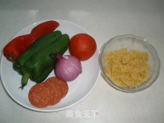 Tomato Black Pepper Butterfly Noodles recipe