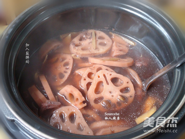 Black Bean Lotus Root Pork Ribs Soup recipe
