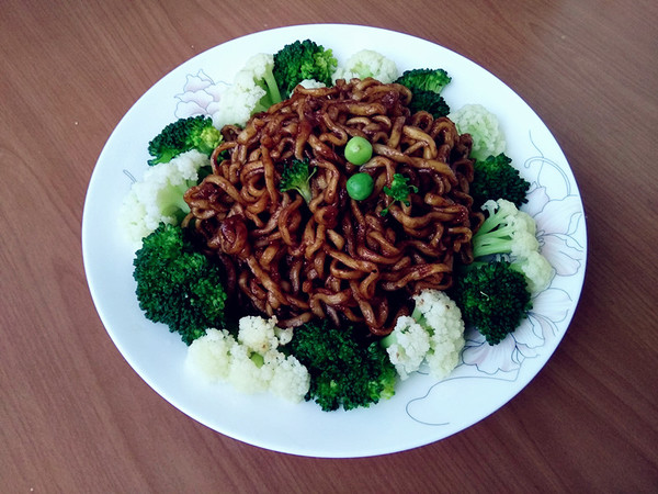 Shuanghua Fried Noodles#中卓 Instant面# recipe