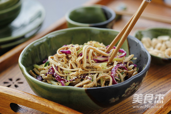 Shredded Shredded Chicken Mixed with Bean Curd recipe