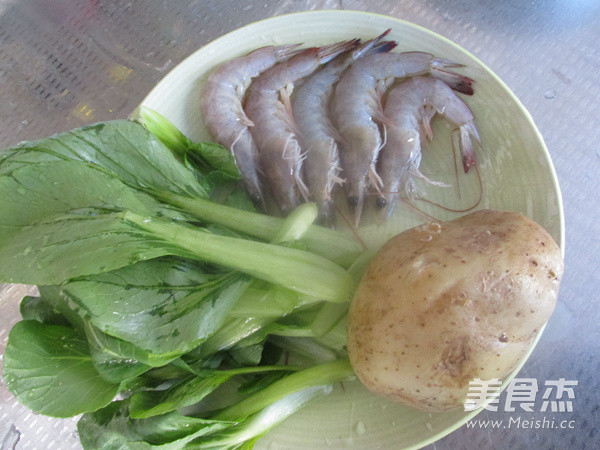 Shrimp and Jade Mashed Potatoes recipe
