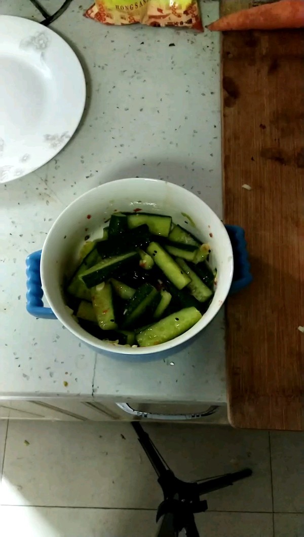 Cucumber Strips with Xo Sauce recipe