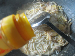 Mustard Noodle Soup with Mushroom and Duck Egg recipe