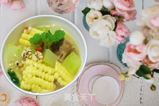 Winter Melon Corn Pork Ribs Soup recipe