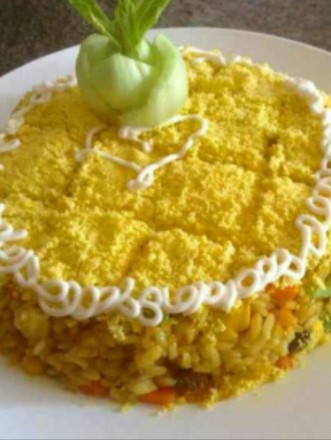 Assorted Fried Rice with Egg Yolk recipe