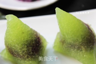 Beautiful-purple Sweet Potato Crystal Rice Dumpling recipe